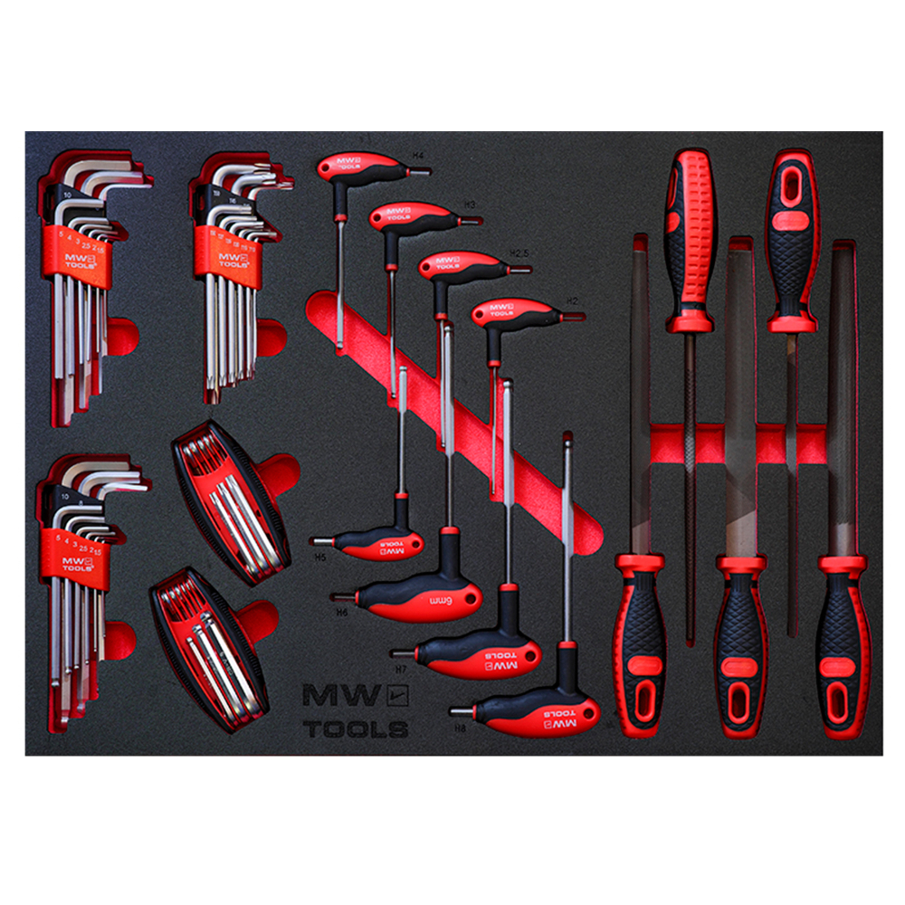 211-dielna PROFI sada n�radia MW TOOLS � dielensk� n�radie do voz�ka / servisn� sada 04