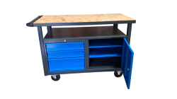 Prac.st�l ZD na koliesk�ch 1190x600x850, RAL 7016/5015