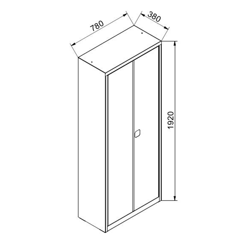 Kovov� kancel�rska archiva�n� skri�a ECO, uzamykate�n� (3)