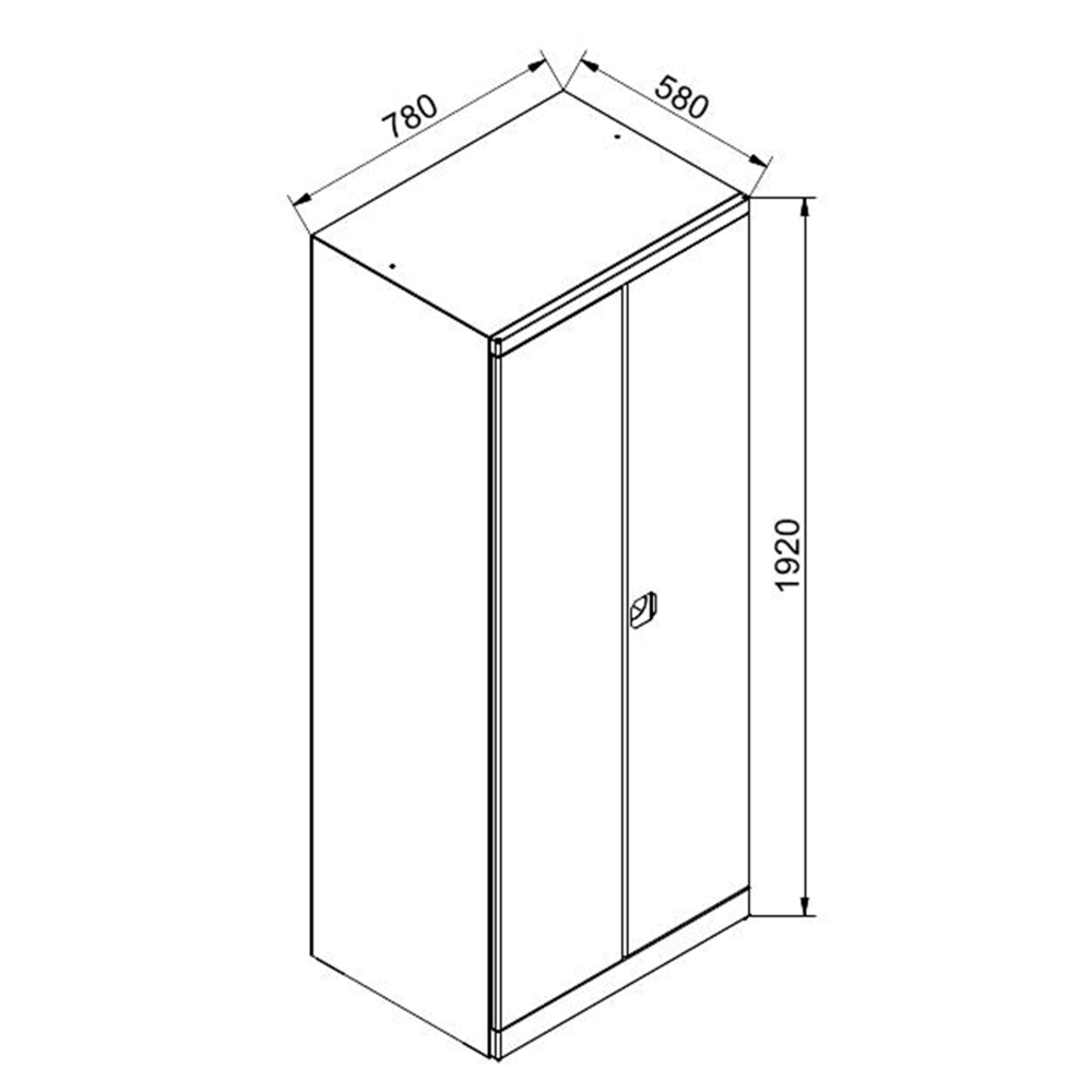 Kovov� kancel�rska archiva�n� skri�a 03