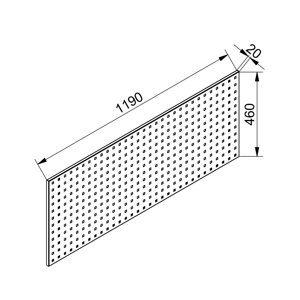 Kovov� perforovan� stena PREMIUM LINE 1200, na h��iky-01