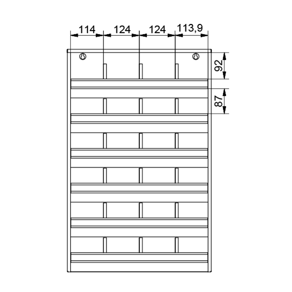 Kovov� dielensk� organiz�r na spojovac� materi�l a s��iastky - 24 priehradiek 02