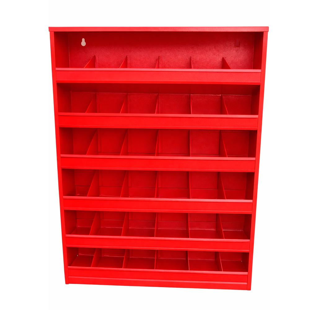 Kovov� dielensk� organiz�r na spojovac� materi�l a s��iastky - 36 priehradiek, RAL 3000