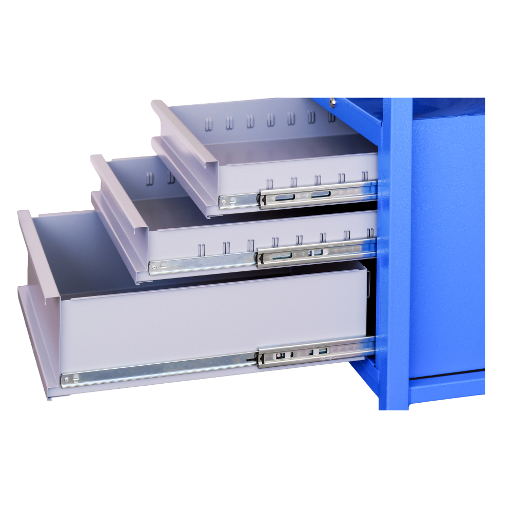 Kovov� dielensk� pracovn� st�l so z�suvkami, 1700 mm 02