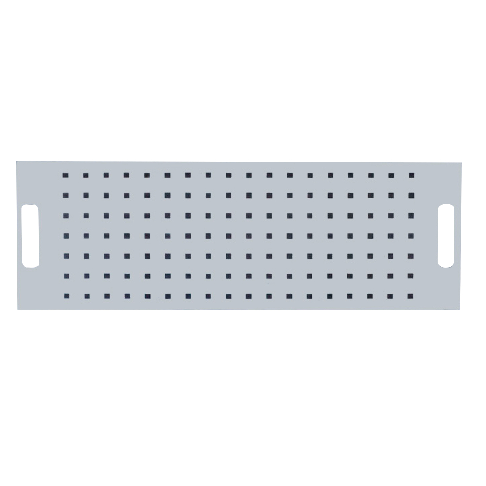 Pozinkovan� perforovan� dno do vani�ky pre kovov� chemick� skri�u, h�bka 380