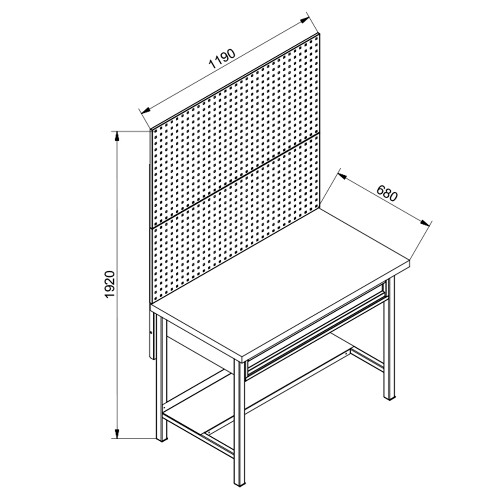 Zostava dielensk�ho n�bytku PREMIUM LINE ZDP 01