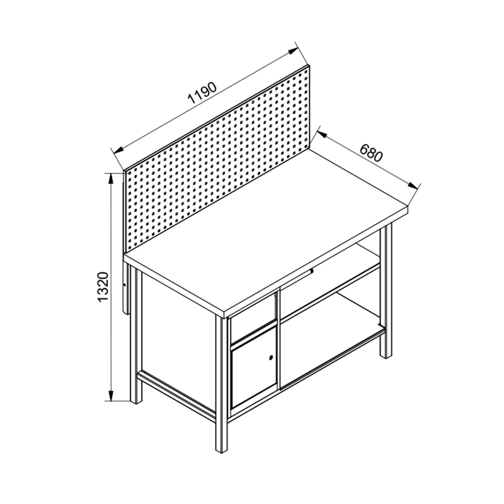 Zostava dielensk�ho n�bytku PREMIUM LINE K 01