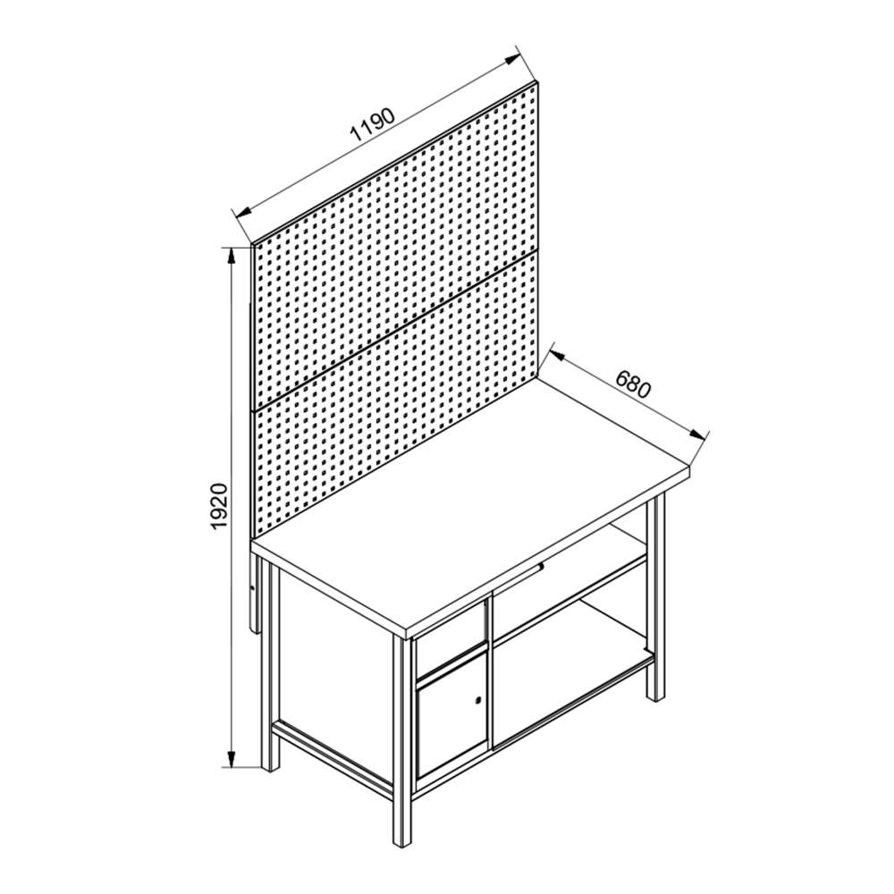 Zostava dielensk�ho n�bytku PREMIUM LINE KP 01
