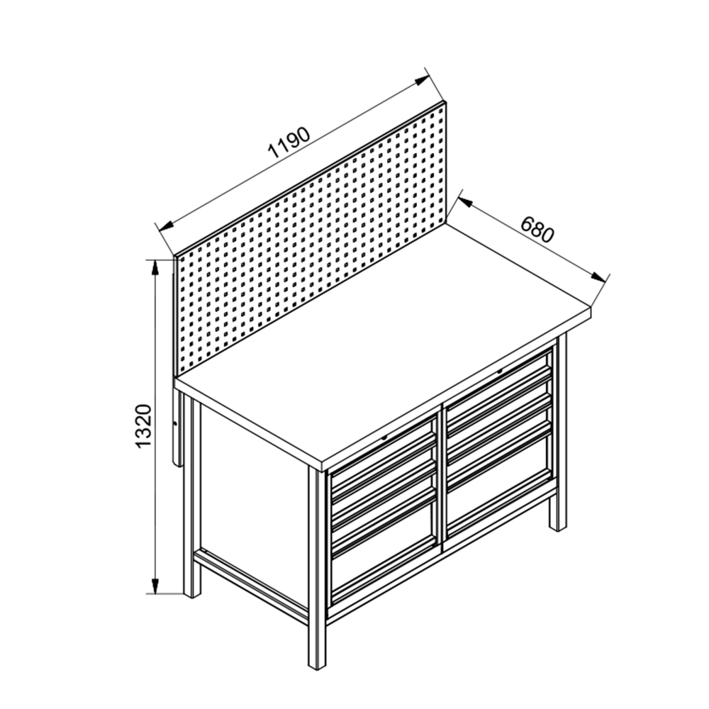 Zostava dielensk�ho n�bytku PREMIUM LINE ZZ 01